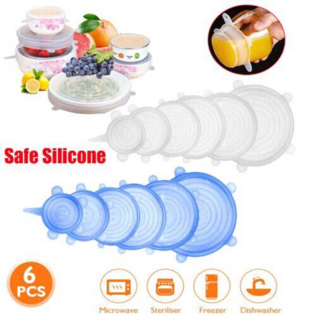 FOOD COVER 6 IN 1 STRETCH BOWL COVER LID KARET PENUTUP MAKANAN