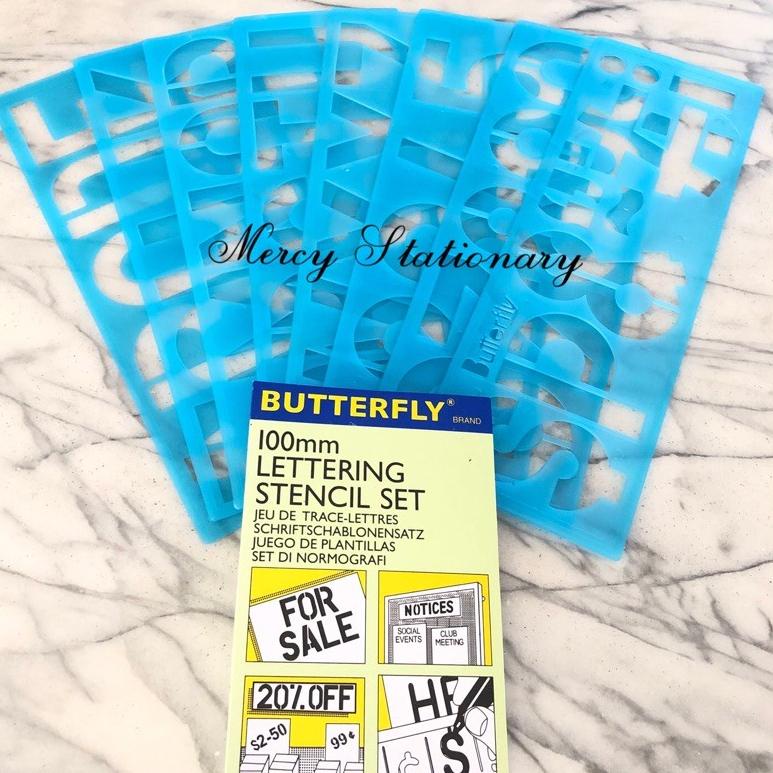 

✼Model Baru✱ CHTMV Penggaris Huruf & Angka Templates - Penggaris Sablon ABC - Lettering Stencil set - Penggaris Mall Mal Mercy Stationary 035 ✼Terbaru