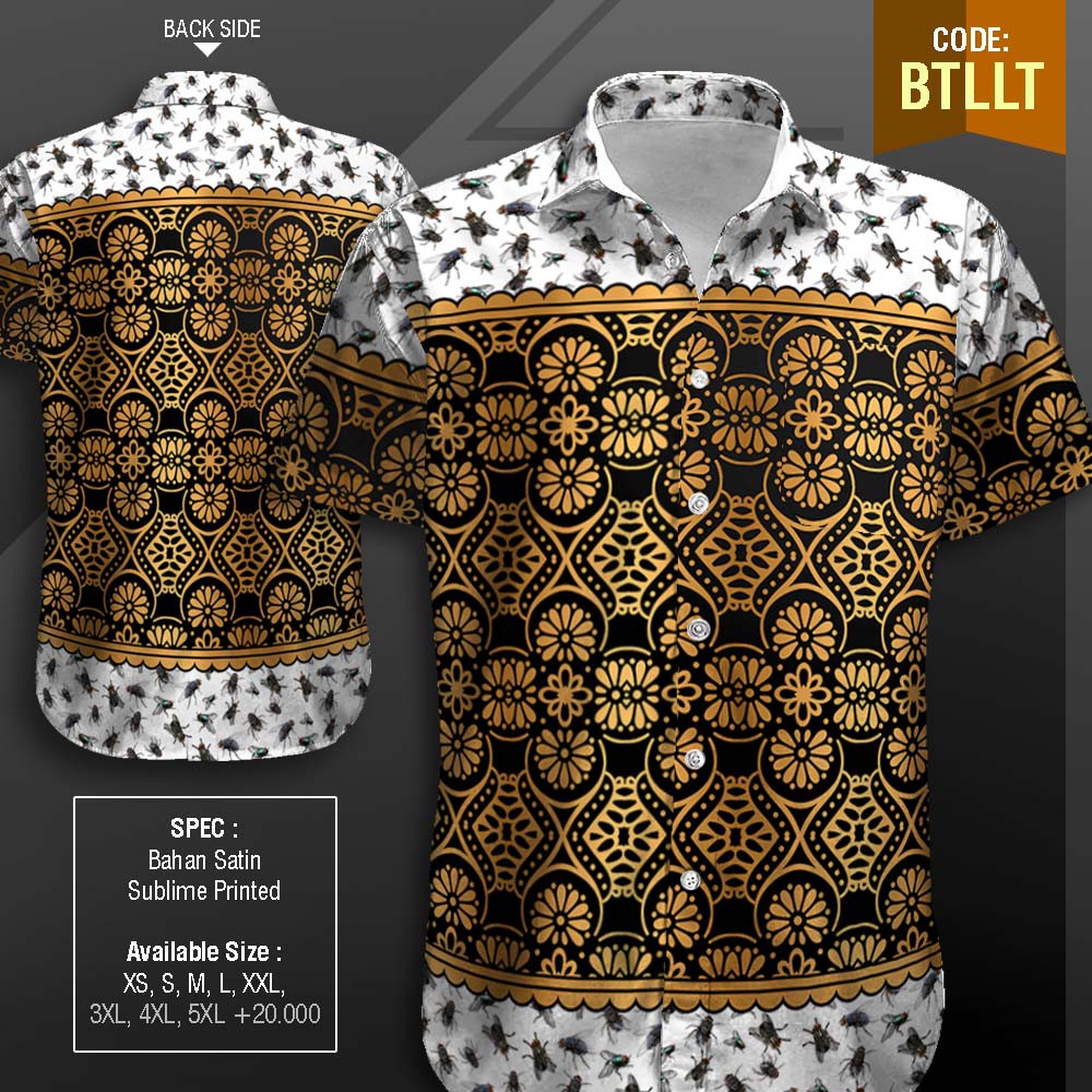 KEMEJA UNIK! BATIK KECOA, IKAN ASIN, TIKUS, CACING, KELABANG,  GURITA, CICAK. Cocok buat apa ajaa!!!