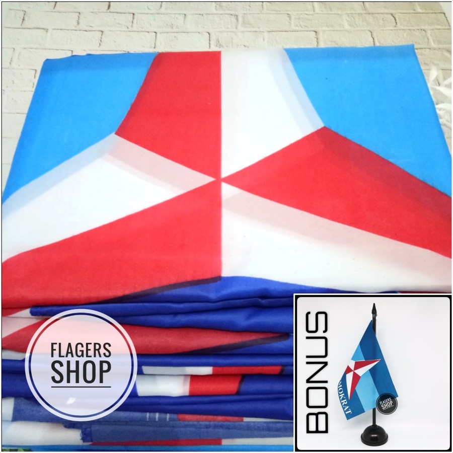 

[ISI 100 PCS] Bendera Partai Demokrat 80x120 cm