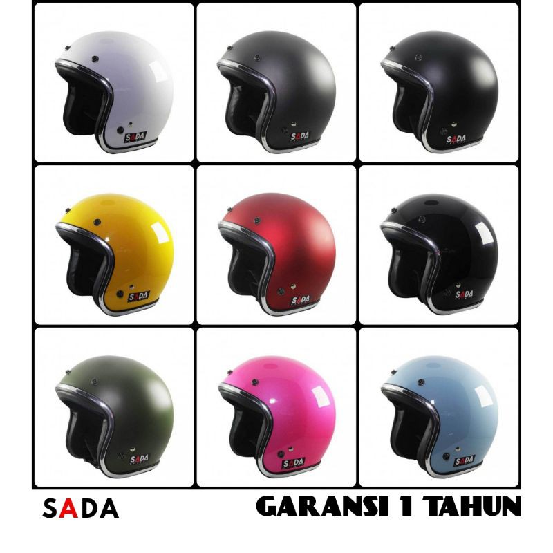 HELM BOGO DEWASA JITSU helem bogo dewasa helm half face helm bogo wanita helm classic helm bogo sni