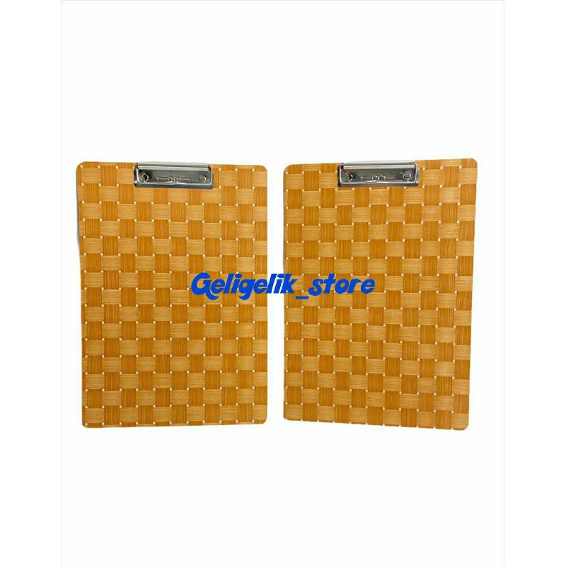 

PAPAN JALAN KAYU / CLIPBOARD FOLIO / PAPAN UJIAN / ALAS UJIAN JEPIT / MURAH