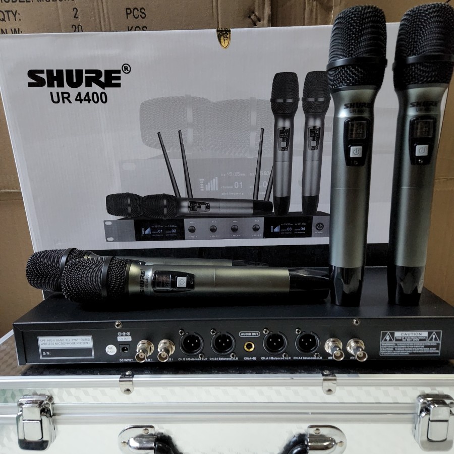 MIC SHURE UR4400/UR 4400 MICROPHONE WIRELESS 4BH MIC PEGANG