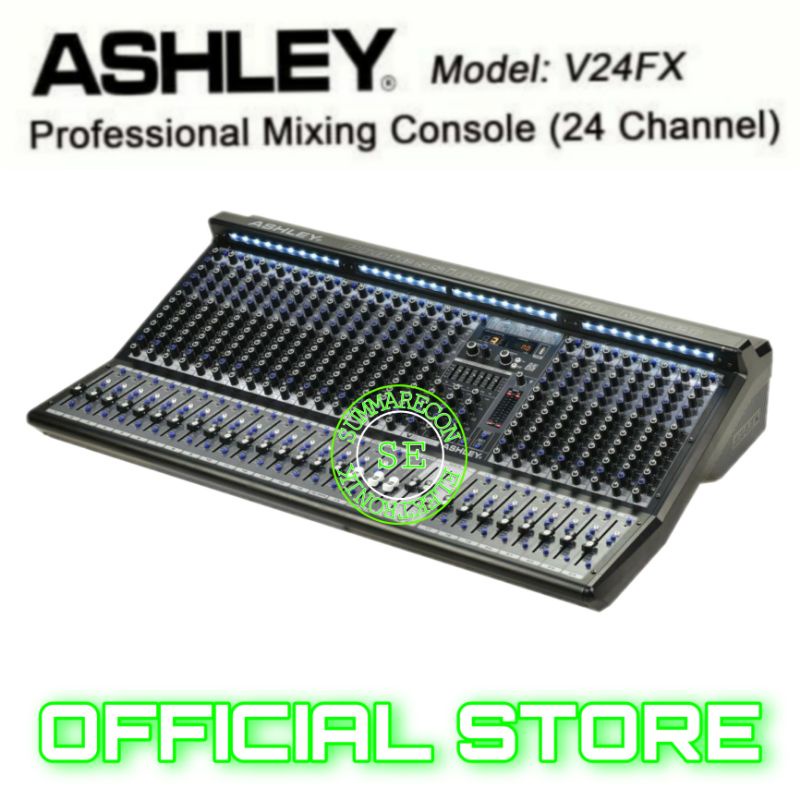 mixer audio 24 channel original ashley V24FX usb bluetooth recording