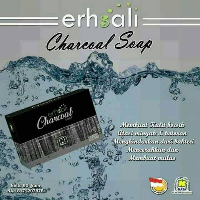 erhsali charcoal  / erhsali flek / sabun flek / erhsali charcoal soap nasa
