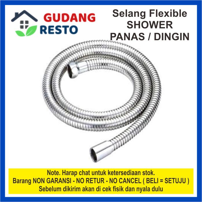 SELANG FLEKSIBEL FLEXIBLE HOSE SHOWER TOILET CLOSET WC PANAS DINGIN 150 CM 1.5 M