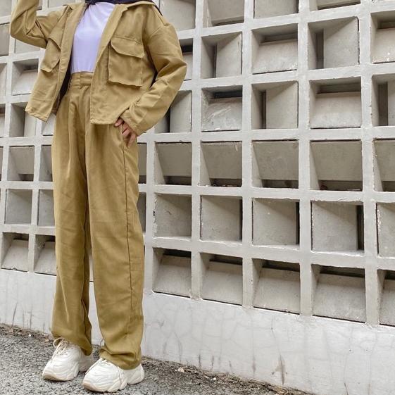 ✧ ONE SET BABY CORDUROY SHIRT CORDUROY PANTS CORDUROY DENGAN KULOT HIGHWAIST ✭