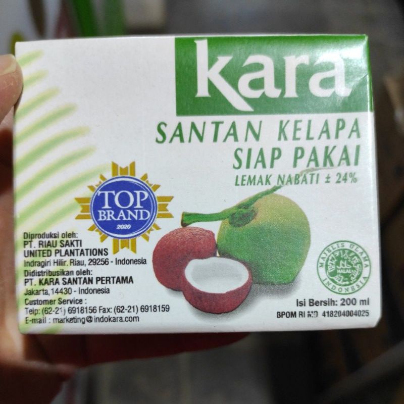 

Kara Santan Kelapa 200 cc