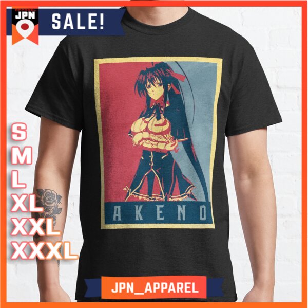 Kaos Baju Akeno Himejima - Highschool DxD | Anime T-Shirt Premium Unisex