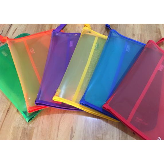 

HOT SALE Map Plastik Resleting Zipper Bag File F4 Dokumen kualitas superior Terjamin