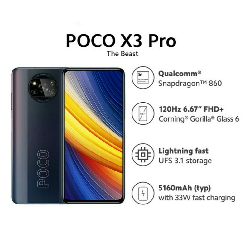 Xiaomi Poco X3 Pro Ram 8GB/256GB Resmi 6GB / 128GB