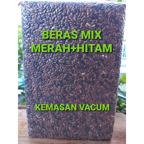 beras mix 2 (merah pandanwangi+hitam super) 1000 gram