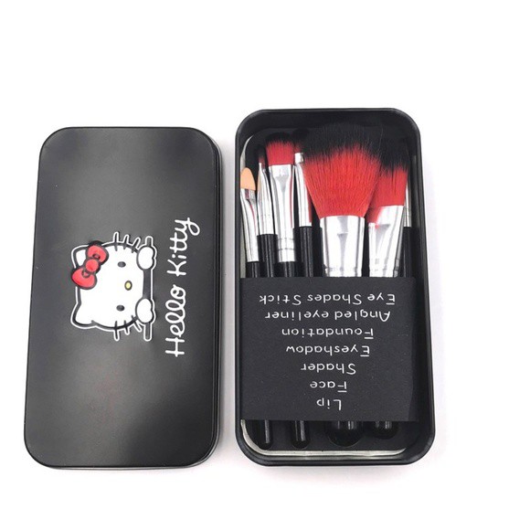 HELLO KITTY MAKE UP BRUSH SET 7 IN 1 - GOOD QUALITY