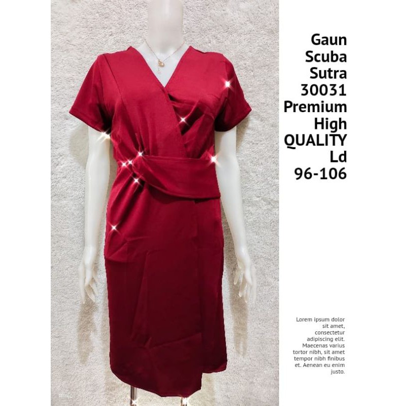 Gaun Scuba Sutra 30031Premium High