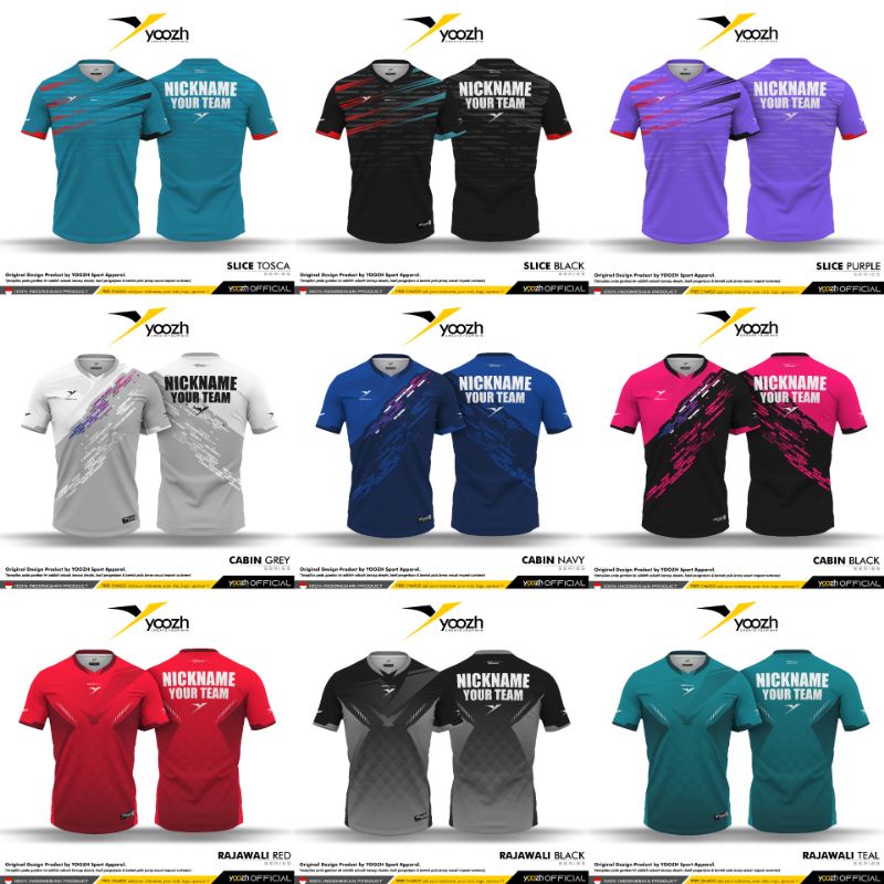 JERSEY YOOZH ORIGINAL FULL PRINTING CUSTOM SUBLIM