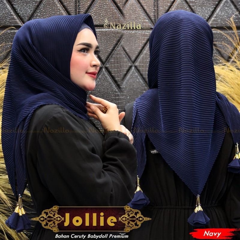 azzara paket 100ribu 3pcs hijab zipper resleting motif jumbo