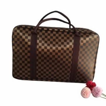 Tas Travel Jumbo Mono Kotak Coklat Koper Baju
