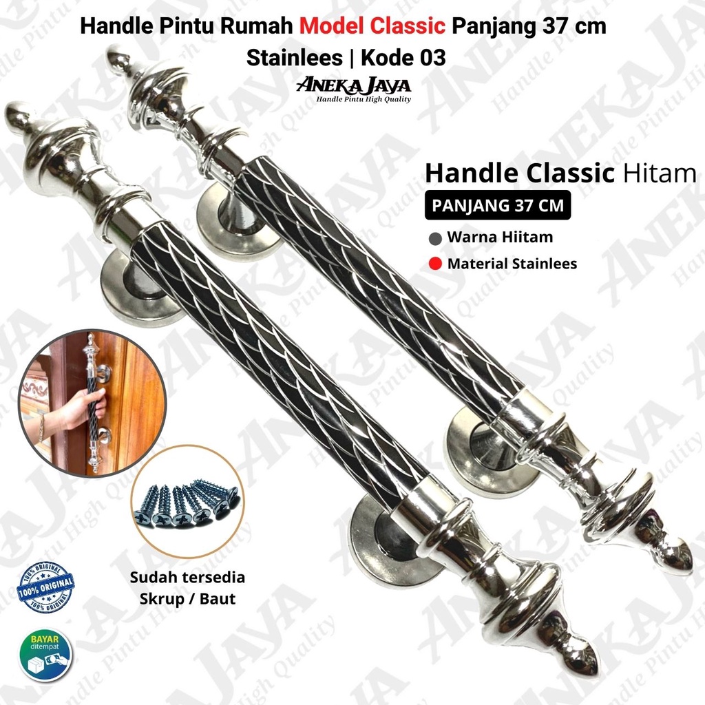 Handle Pintu Rumah Classic Panjang 37 Cm Gagang Tarikan Pegangan Minimalis Terbaru Murah Berkualitas