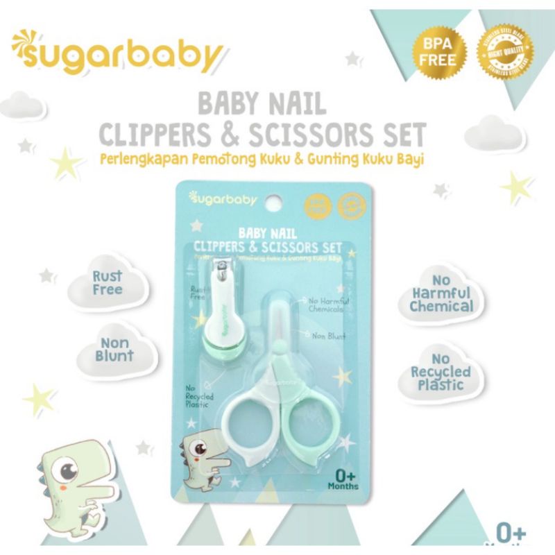 PERLENGKAPAN GUNTING KUKU BAYI - 5in1 MANICURE SET SUGARBABY / NAIL CLIPPERS - GUNTING KUKU BAYI SUGARBABY