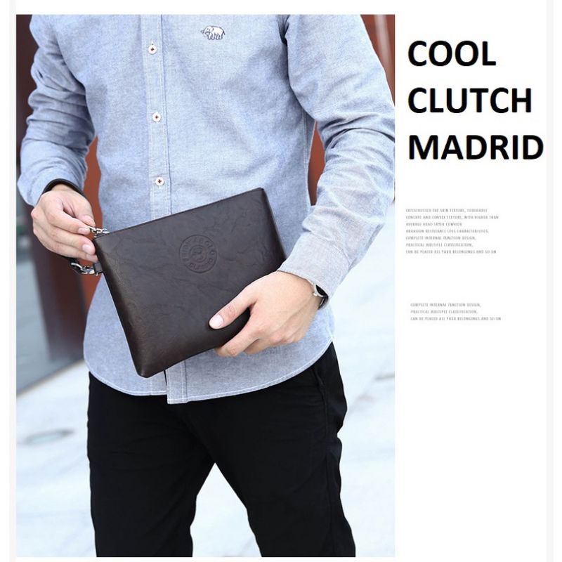 Clutch Kulit Handbag Kulit Cowok Business Leather Casual