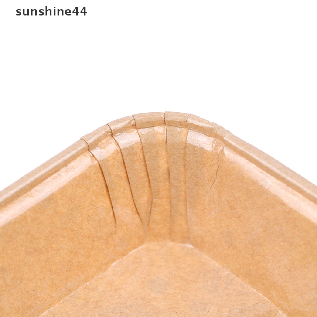 Sunshine 50Pcs Cup Cake Bentuk Kotak Bahan Sifon Tahan Panas / Minyak