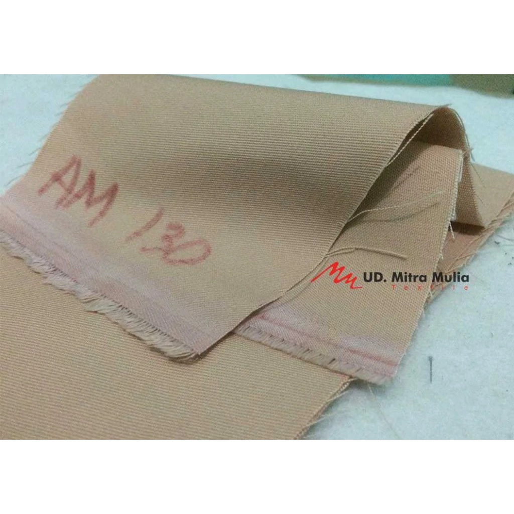 Kain American Drill 1919 Meteran, Bahan Kain Seragam, Kode 130 Warna Cream