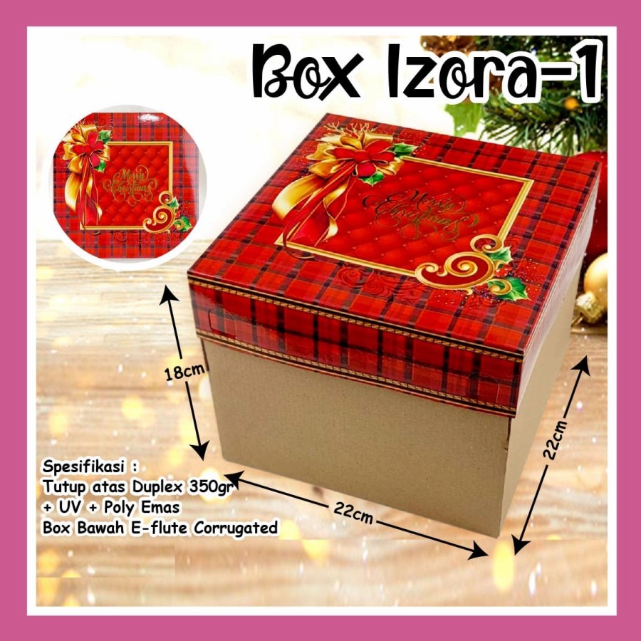

(MINIMAL ORDER 5PCS) Dus Box Natal 22 Red Jolly