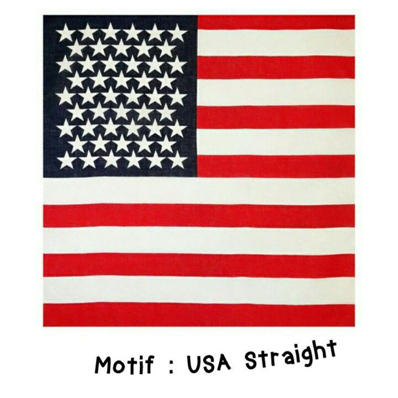 Bandana USA / Syal slayer motif Bendera Amerika-USA straight