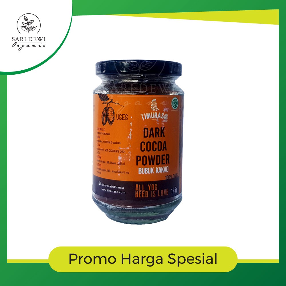 

TIMURASA COCOA POWDER DARK 125G - BUBUK COKLAT 125G