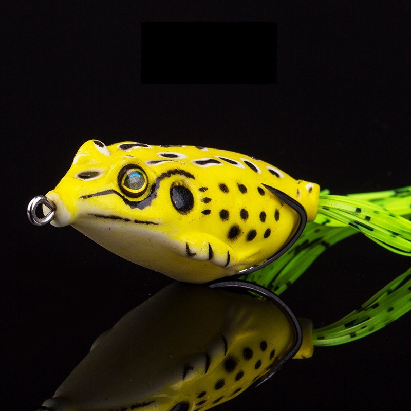 SYFishing 1Pcs Umpan Pancing Bentuk Katak Lembut Ukuran 4cm/5cm/5.5cm Dengan Kail Ganda Fishing Lure Floating Bait