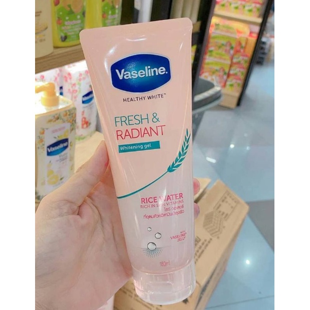 Vaseline fresh & radiant Rice water whitening gel