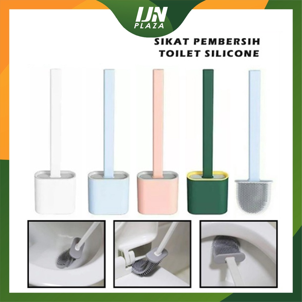 ❤ IJN ❤  Sikat Toilet Pembersih Kloset Brush Silicone Elastis Silikon Wc Closet Flexible Alat Kamar Mandi