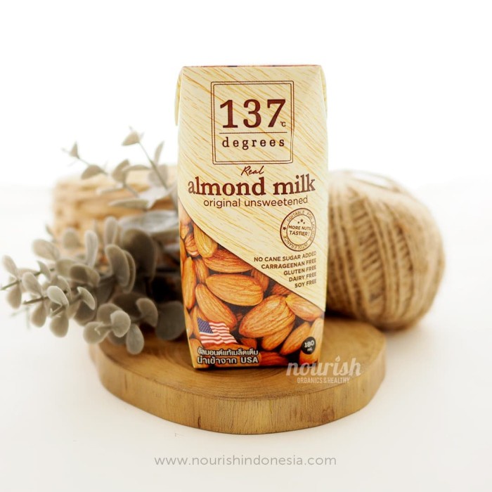 

ds211vz 137 Degrees Real Almond Milk Original Unsweetened 180 Ml Xa201As