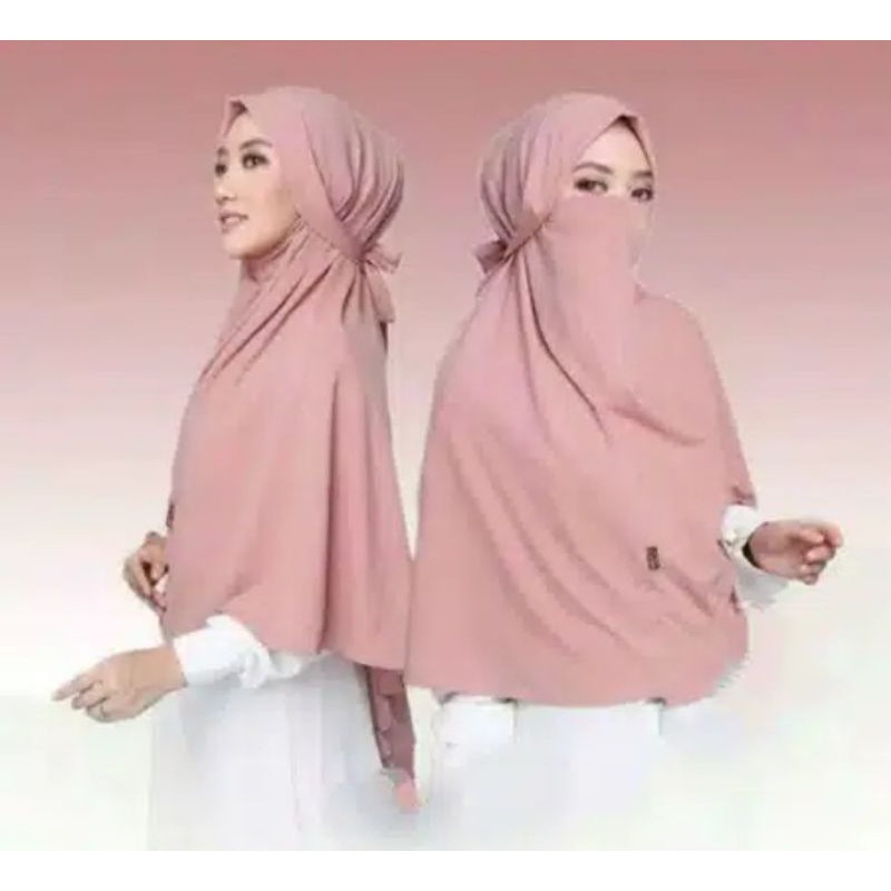 NIQOB hijab bergo maryam masker non pet cadar madina