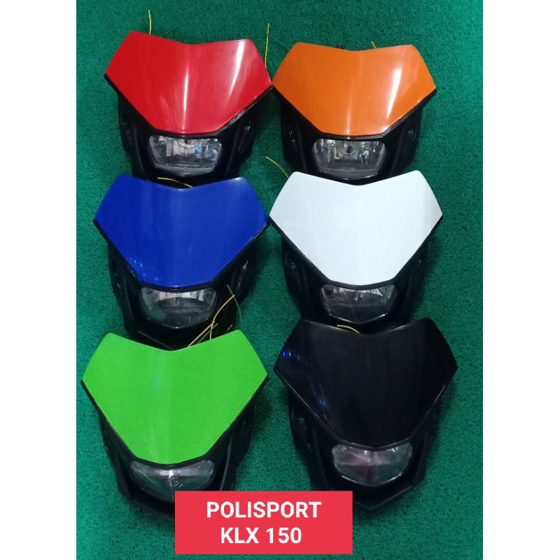 REFLEKTOR/BATOK KEPALA HEADLAMP VARIASI POLISPORT POLYSPORT UNIVERSAL KLX 150 CRF 150 WR155 D-TRACKE