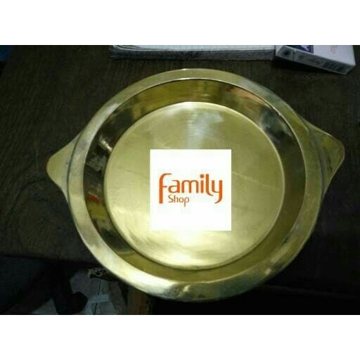 CETAKAN LOYANG MARTABAK MANIS BANGKA 22 CM KUNINGAN ASLI 
