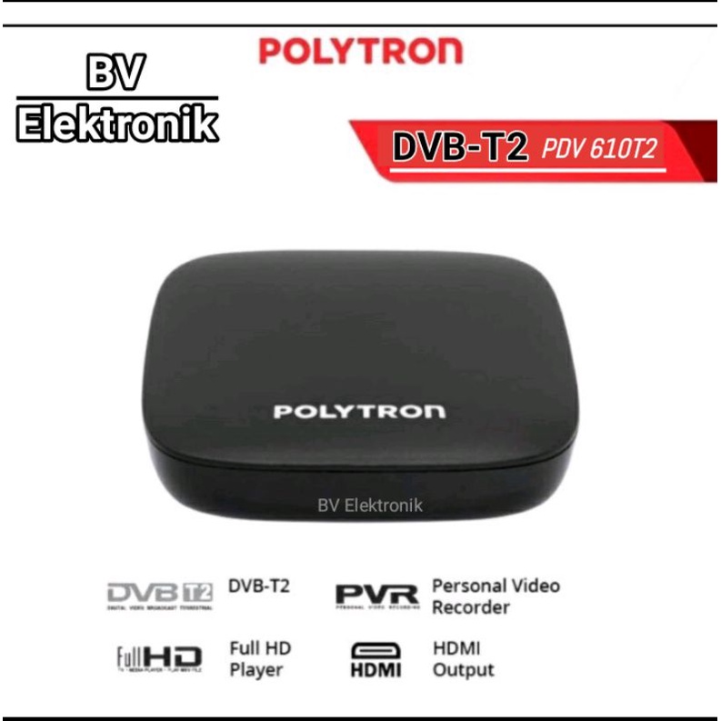 Set Top Box TV Digital Polytron DVB T2/ PDV 610 T2 STB Original (promo)