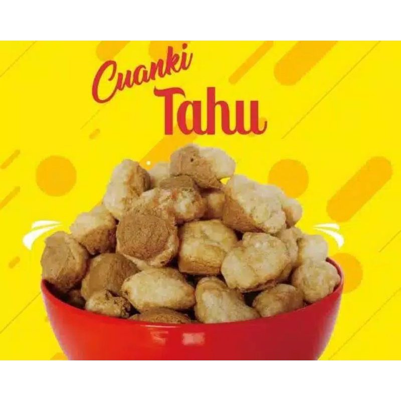 

CUANKI TAHU TOPING BASO ACI HARGA PER BIJI