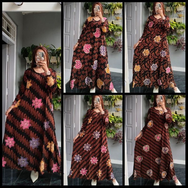 gamis sogan cap colet