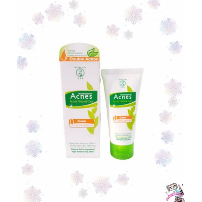 ☃Cutezz_Ching1☃Acnes Natural Care Oil Control &amp; Whitening Cream 40g