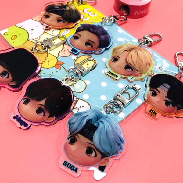 gantungan kunci tiny tan BTS akrilik keychain acrylic Bangtan agk025(3h2)