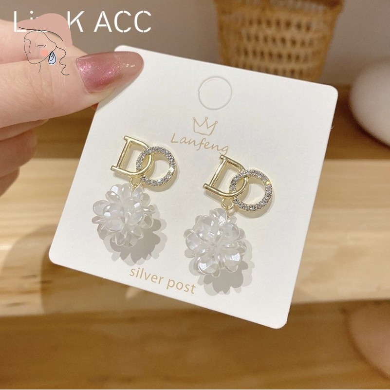 Anting Stud 925 Silver Model Menjuntai Untuk Wanita