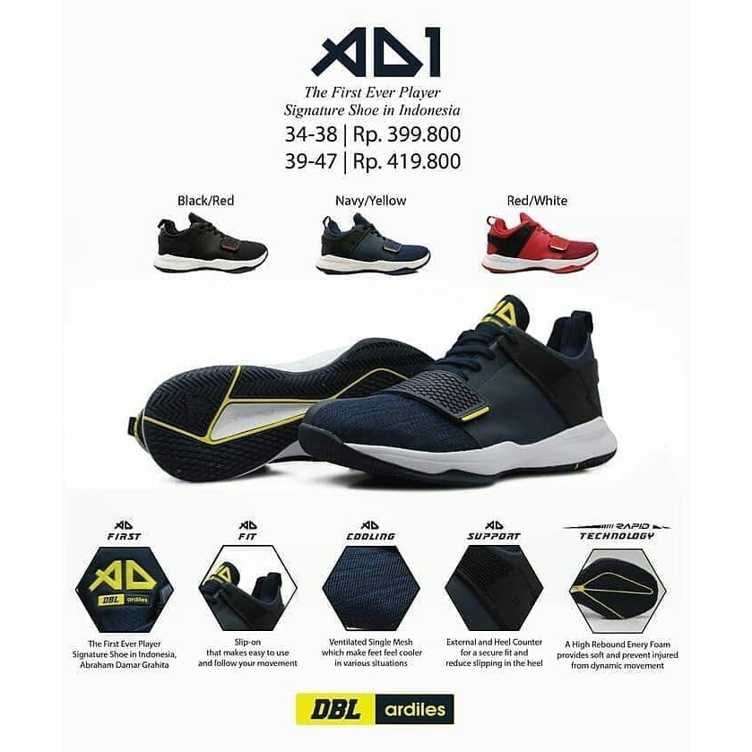 Sepatu Basket DBL Ardiles - AD1 / AD 1 (Original) | Shopee Indonesia