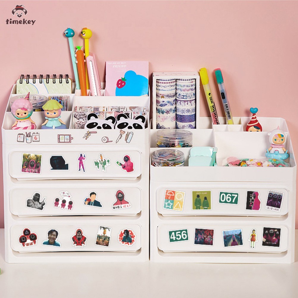 【TK】50pc/set Squid Game Scrapbooking Sticker Cosplay Prop Luggage Case Notebook Waterproof Sticker