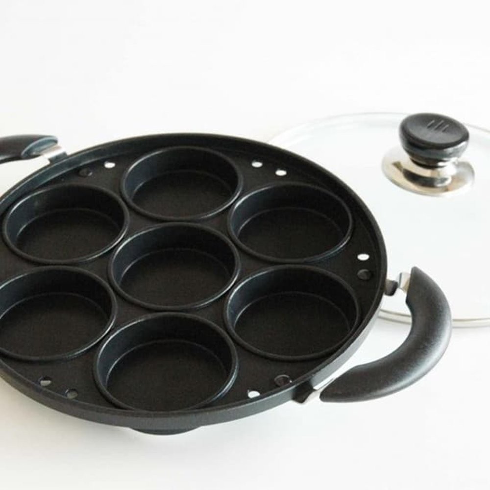 Alat Cetak Cetakan Kue Martabak Mini Dorayaki Serabi Snack Maker 7 Lubang Teflon Anti Lengket Murah