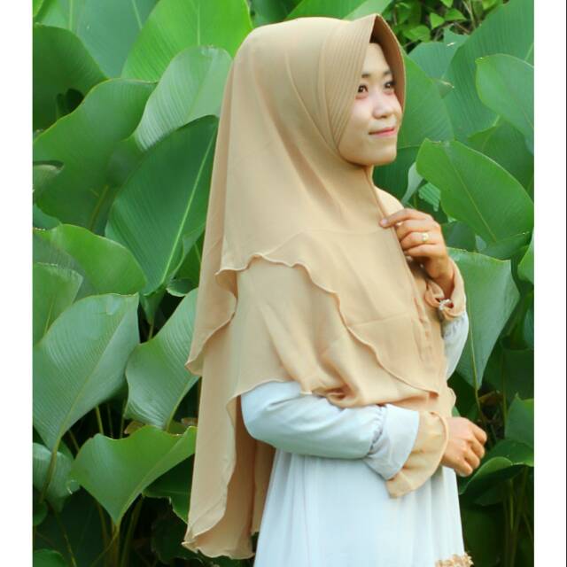 (PREMIUM) JILBAB 2 LAYER CERUTY ORIGINAL / KHIMAR 2 LAYER /JILBAB LIVIA/  KHIMAR CERUTY ORIGINAL 