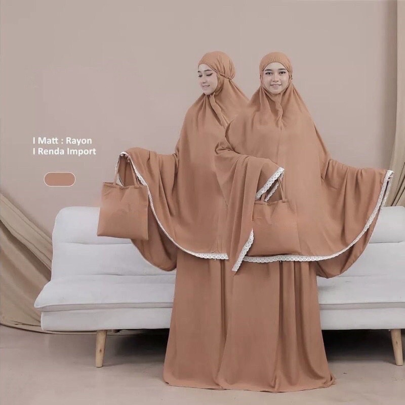 MUKENA INAYAH RAYON POLOS / MUKENA RAYON POLOS