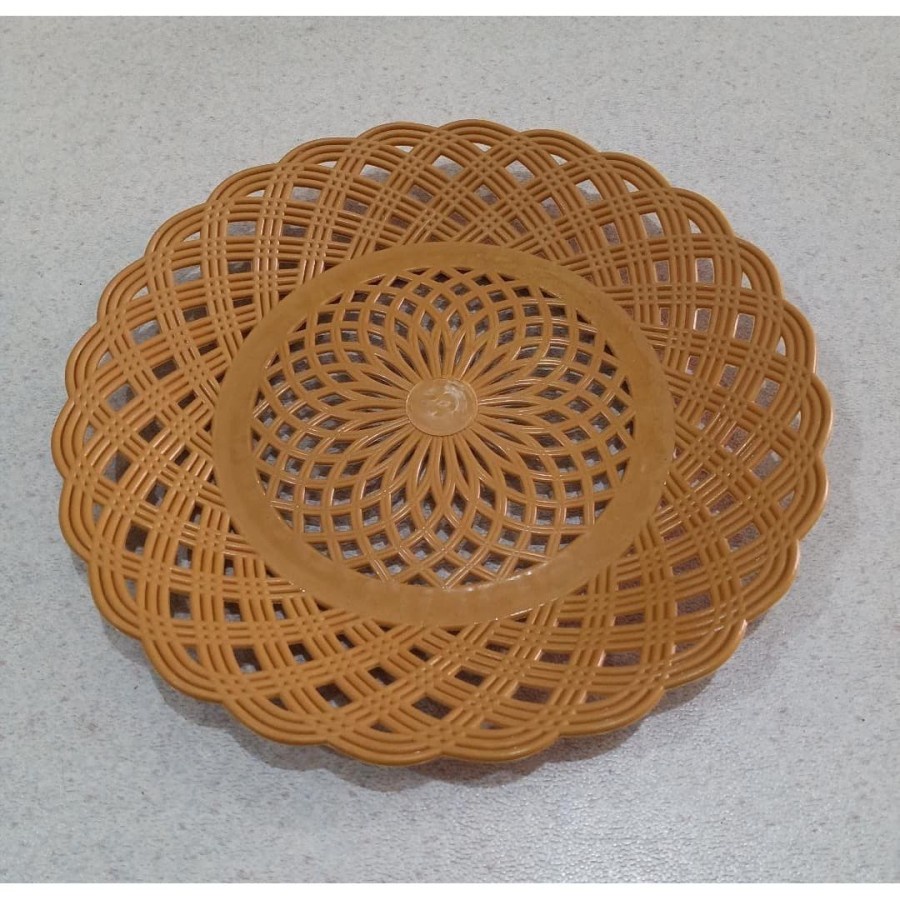 Piring Anyam Plastik / Piring Rotan / Piring Lidi Plastik - PG