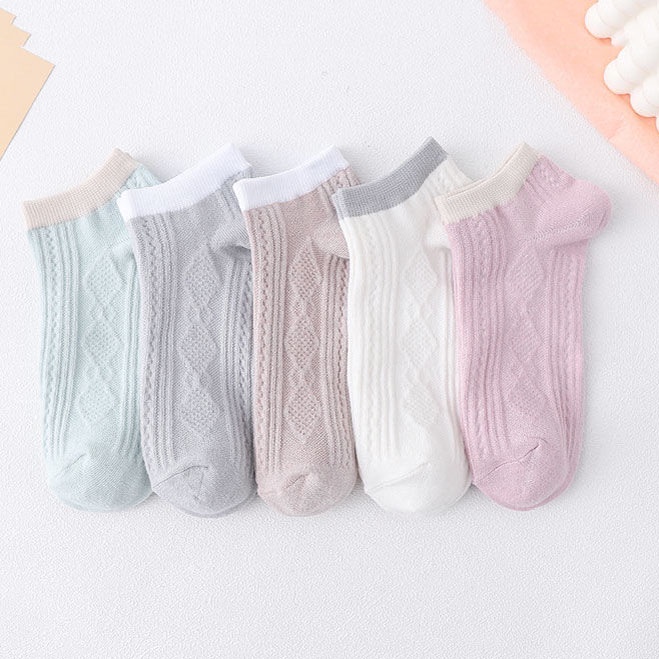 Kaos Kaki Wanita Fashion Ankle Cute Korean Style / Women Sock Import Murah Unik Lucu Panjang Semata Kaki / TS-41