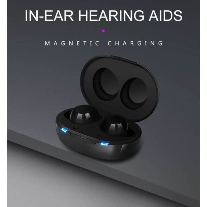 ✨COD✨ A-39 PREMIUM Hearing Aid - Alat Bantu Dengar Headset - Recharge - Hitam